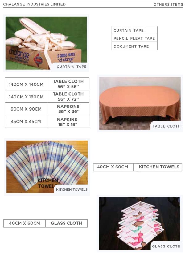 The Catalogue Chalange Industries Ltd Towels Hospital Blankets 