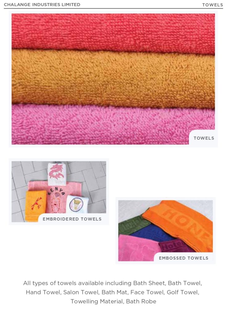 Chalange Industries Products: Towels